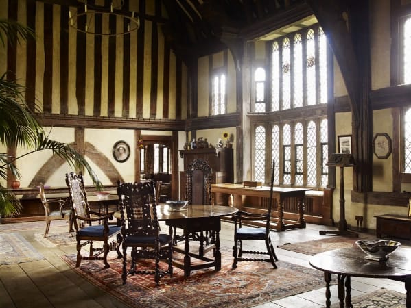 The Great Hall at Great Dixter looking towards the Solar by Andrew Montgomery
