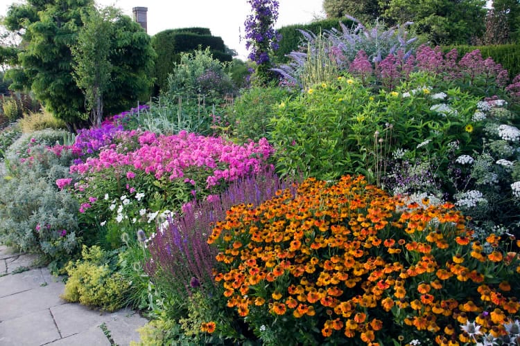 The Long Border in July at Great Dixter by Carol Casselden