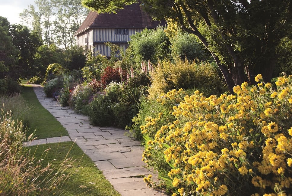 The Long Border at Great Dixter in July by Carol Casselden 